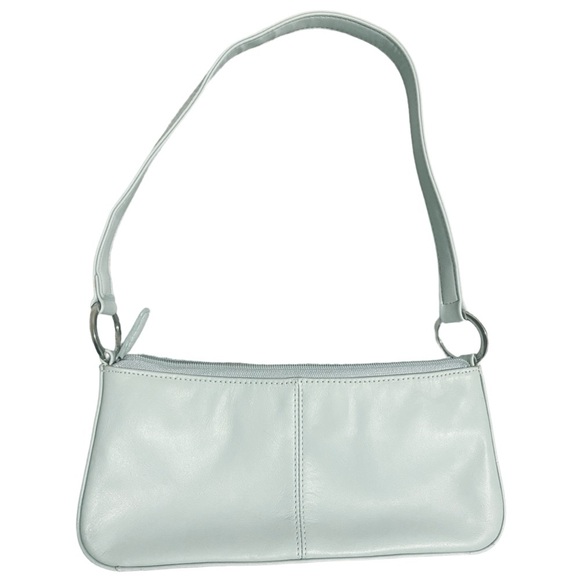 Giani Bernini Vintage Leather Clutch Handbag Light Blue - Picture 1 of 8